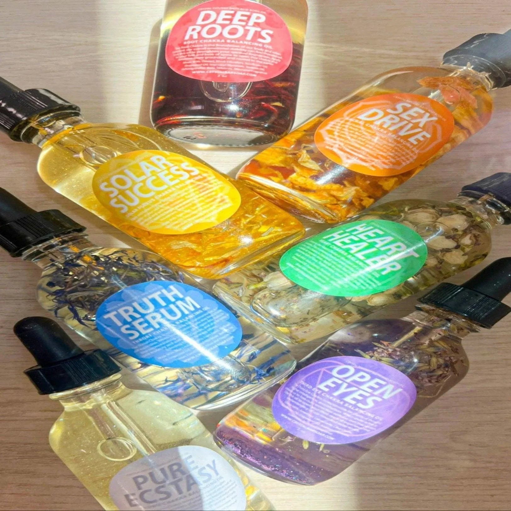 Pure Ecstasy Crystal Infused Bath & Body Oil (Crown Chakra)